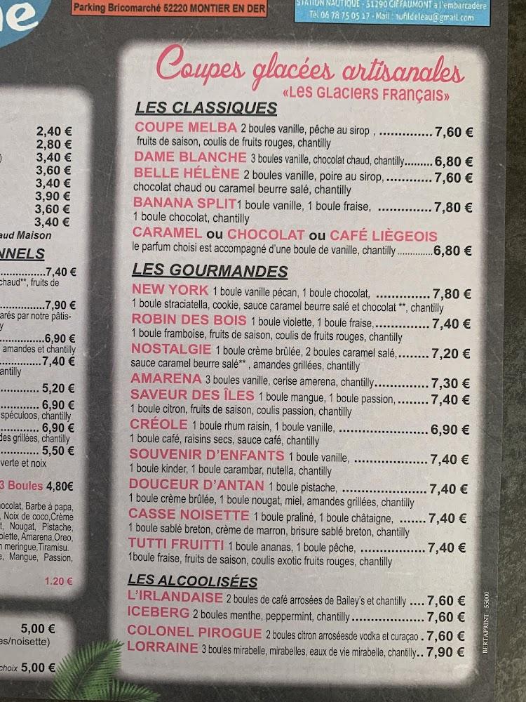 La Pirogue Bleue - Menu Image 1